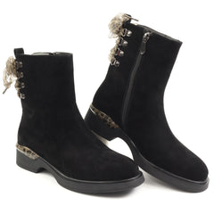 Fiore Fino Ghete dama 2601280 negru velur ID4965-NGV