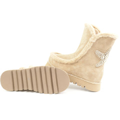 Alma En Pena Ghete dama I251402 bej velur ID4974-BJV