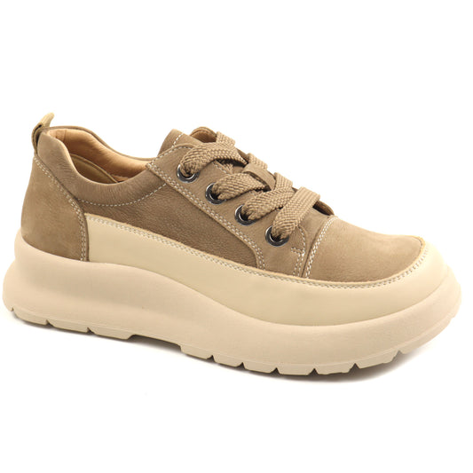 Formazione Pantofi dama 70108 2 kaki nubuk ID4981-KAKIN