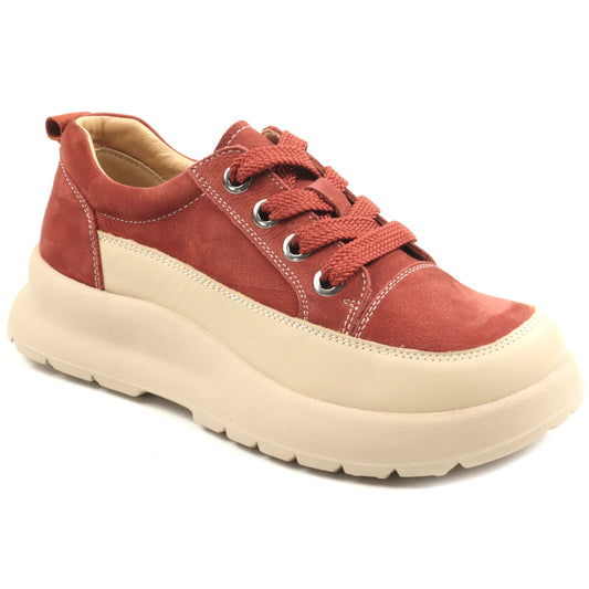 Formazione Pantofi dama 70108 2 rosu nubuk ID4981-RSN
