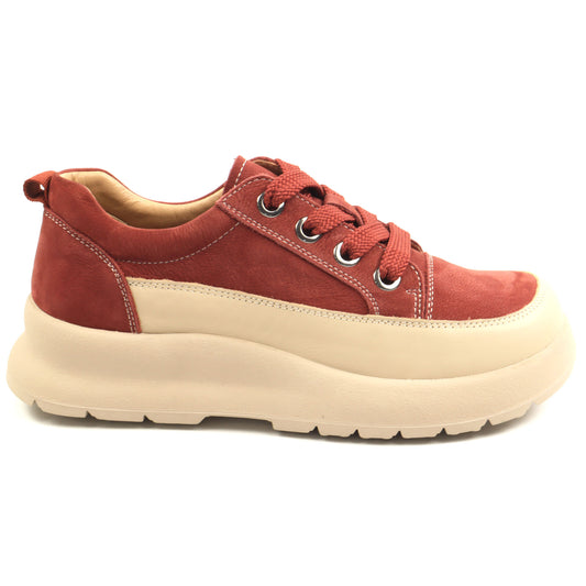 Formazione Pantofi dama 70108 2 rosu nubuk ID4981-RSN