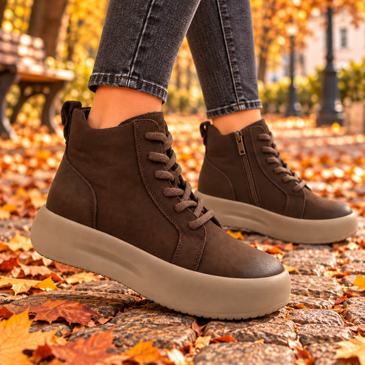 Feeling Ghete dama piele naturala 151(86683) COFFEE ID4994-COF