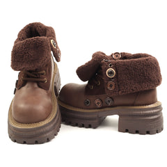 Feeling Ghete dama piele naturala 8808 BROWN ID4996-BRN