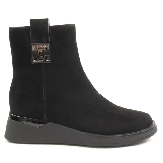 Feeling Ghete dama piele naturala H1102 8557 BLACK ID4999-BLK