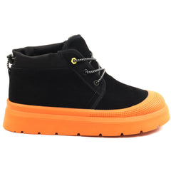 Feeling Ghete dama piele naturala UG 1 BLACK/ORANGE ID5003-BKOR