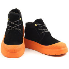 Feeling Ghete dama piele naturala UG 1 BLACK/ORANGE ID5003-BKOR