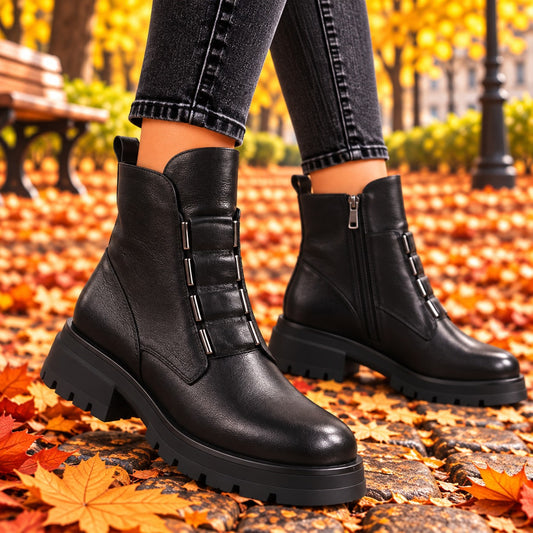 Feeling Ghete dama piele naturala Z031 07 BLACK ID5005-BLK