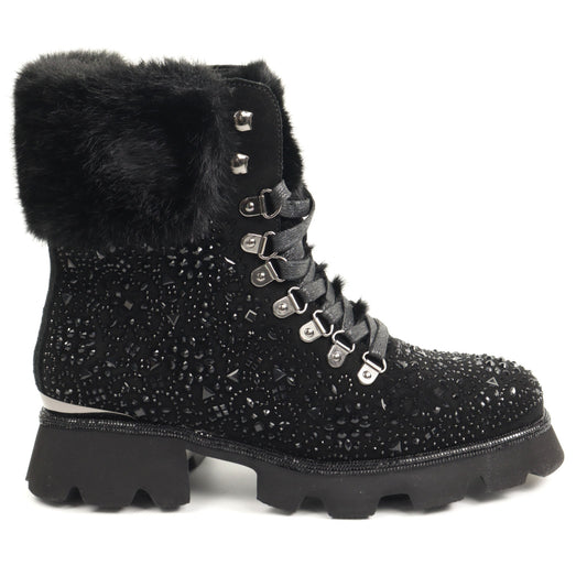 Alma En Pena Ghete dama I251356 negru velur ID5008-NGV