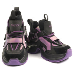 GRYXX Pantofi dama 6LMQ70008B F8 Z negru+multicolor ID5024-NG.MCL