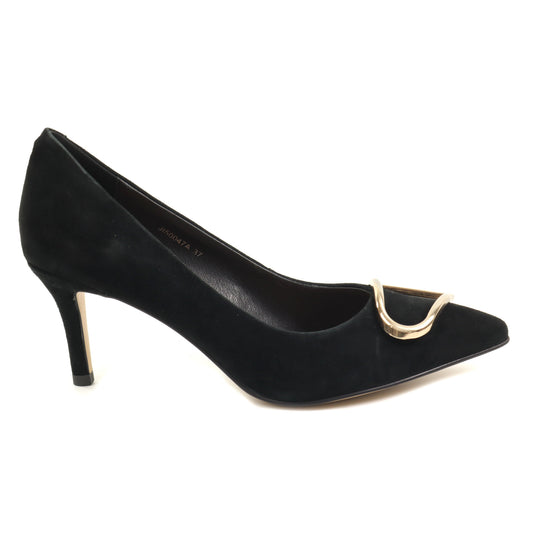 Epica Pantofi dama JIJI50047A 01 I negru velur ID5039-NGV
