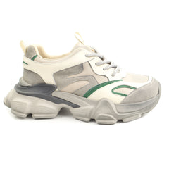 Franco Gerardo Pantofi dama  piele naturala Y5786 CREAM/GREEN ID5056-CRMGR