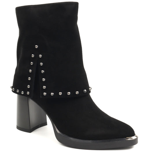 Epica Ghete dama stil ciocate 7VV1244 S791 G6 01 I negru velur ID5096-NGV