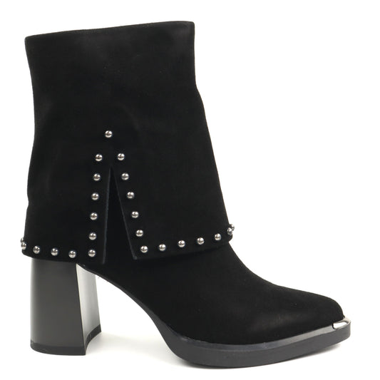 Epica Ghete dama stil ciocate 7VV1244 S791 G6 01 I negru velur ID5096-NGV