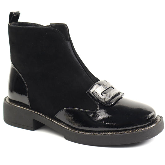 Epica Ghete dama D7A206 M121B T139A O1 I negru velur ID5101-NGV