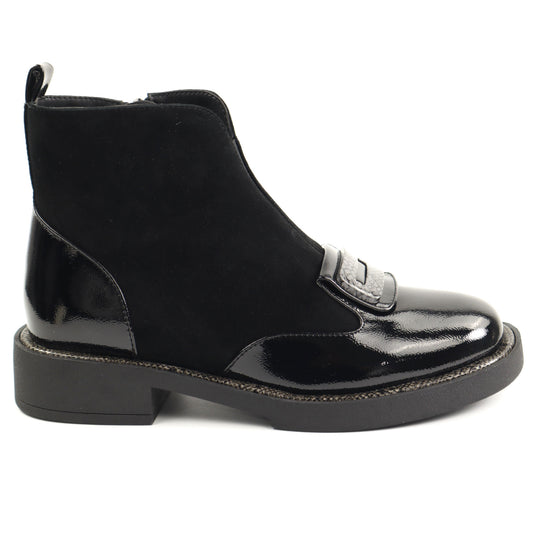 Epica Ghete dama D7A206 M121B T139A O1 I negru velur ID5101-NGV