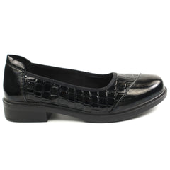 Pass Collection Pantofi dama X4X470007A 01 O negru croco lac ID5105-NGCRL