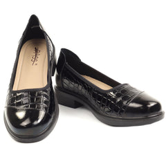 Pass Collection Pantofi dama X4X470007A 01 O negru croco lac ID5105-NGCRL
