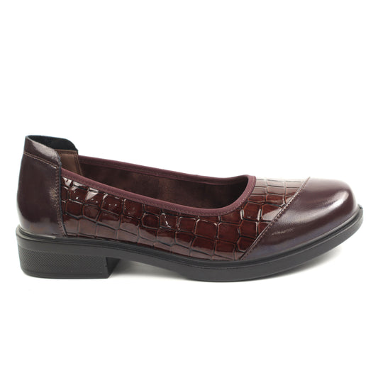 Pass Collection Pantofi dama X4X470007B 23 O bordo croco lac ID5106-BCRL