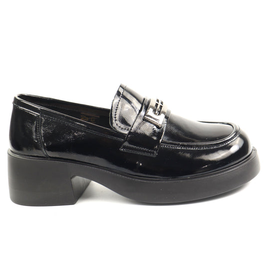Pass Collection Pantofi dama X4X470009A 01 L negru lac ID5107-NGL