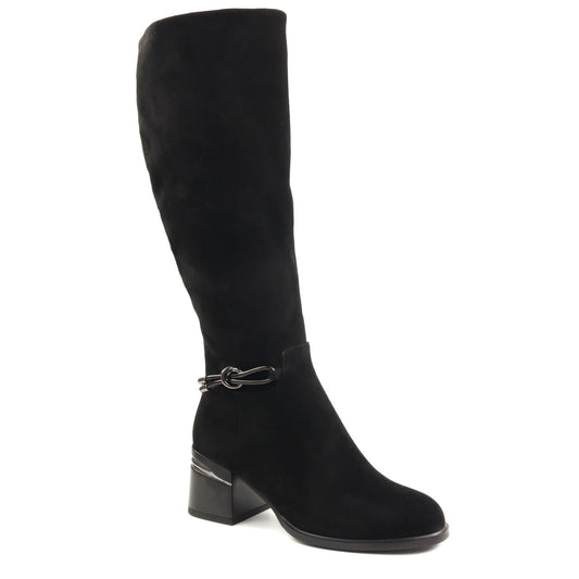 Fiore Fino Cizme dama 260932 negru velur ID5116-NGV