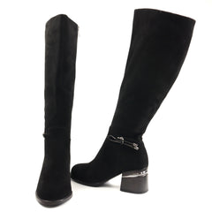 Fiore Fino Cizme dama 260932 negru velur ID5116-NGV