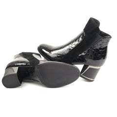 Epica Ghete dama JG8313 4 735 01 O negru croco lac ID5121-NGCRL