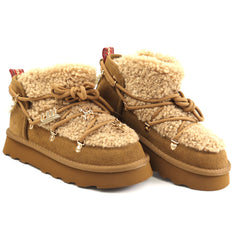 O-JOO Ghete dama stil UGG OL52503A TOBACCO ID5146-TOBA