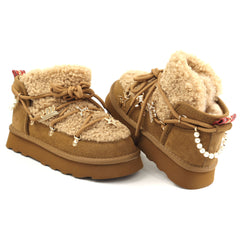 O-JOO Ghete dama stil UGG OL52503A TOBACCO ID5146-TOBA
