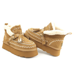 O-JOO Ghete dama stil UGG OL52505A TOBACCO ID5147-TOBA
