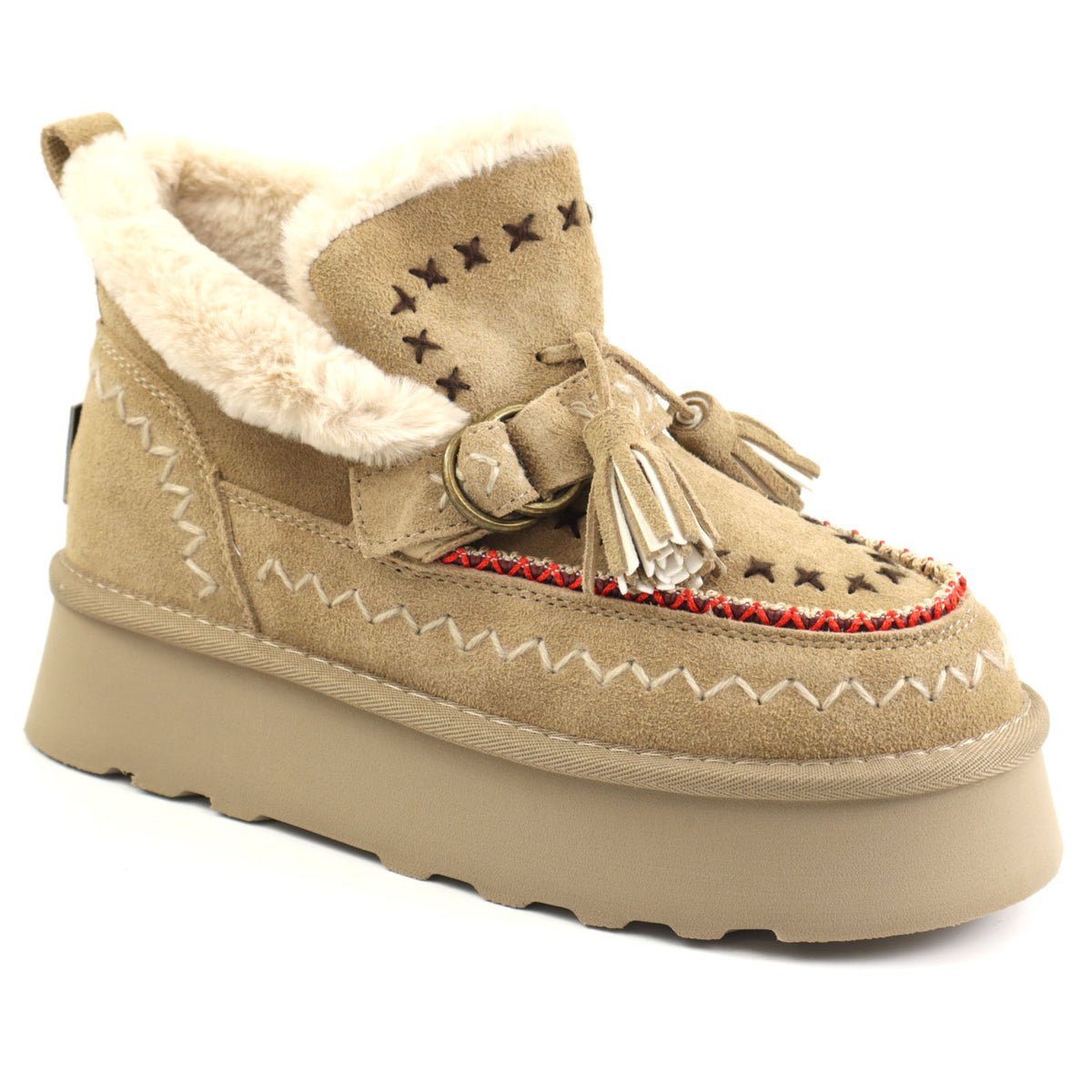 O-JOO Ghete dama stil UGG OL52505A TAUPE ID5147-TPE