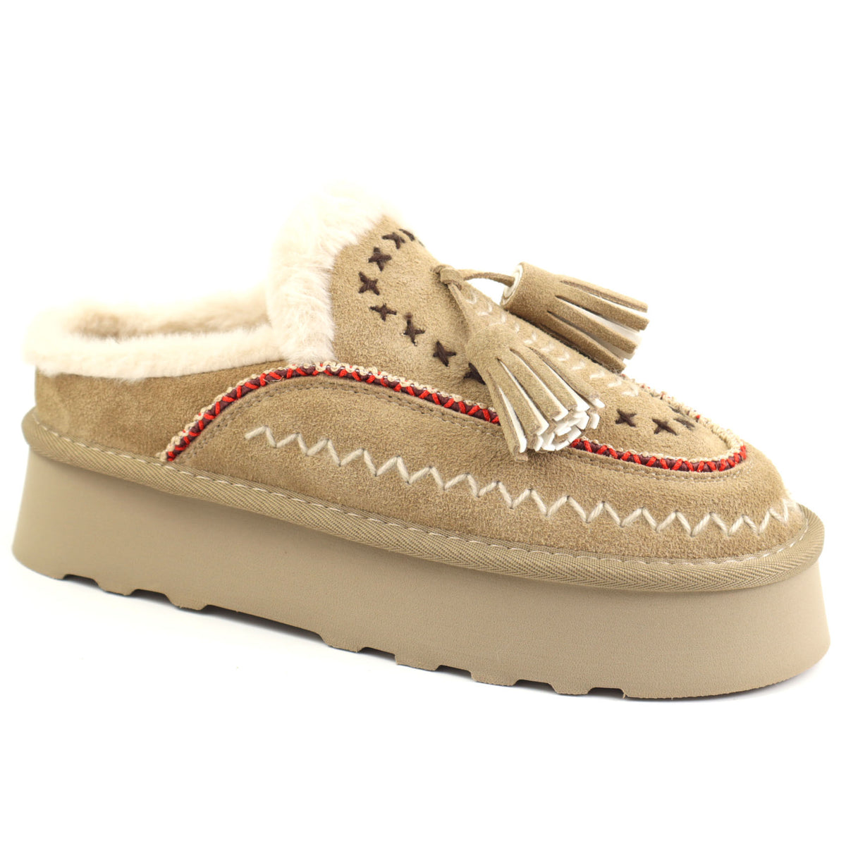 O-JOO Saboti dama stil UGG OL52506A TAUPE ID5148-TPE