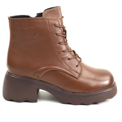 Formazione Ghete dama piele naturala 5008 BROWN ID5159-BRN