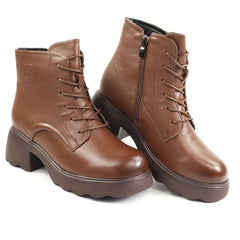 Formazione Ghete dama piele naturala 5008 BROWN ID5159-BRN