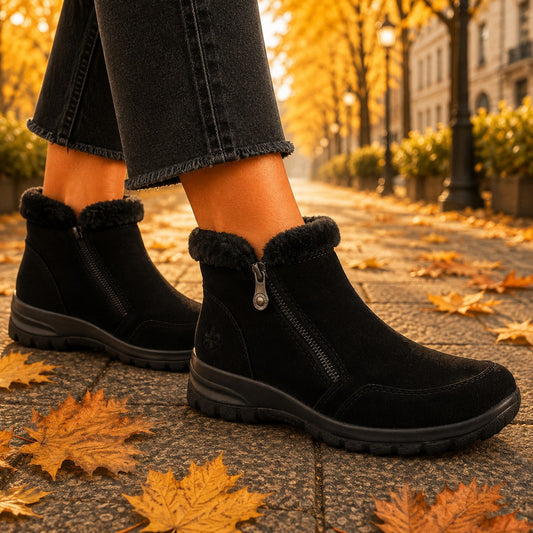 Rieker Ghete dama piele intoarsa, naturala L7188 00 negru velur ID5193-NGV
