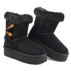 Energy Ghete dama stil UGG I1279 negru velur ID5209-NGV