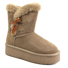 Energy Ghete dama stil UGG I1279 taupe velur ID5209-TPEV