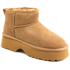 Energy Ghete dama stil UGG I1274 camel velur ID5211-CMLV
