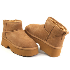Energy Ghete dama stil UGG I1274 camel velur ID5211-CMLV
