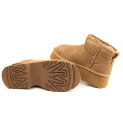 Energy Ghete dama stil UGG I1274 camel velur ID5211-CMLV