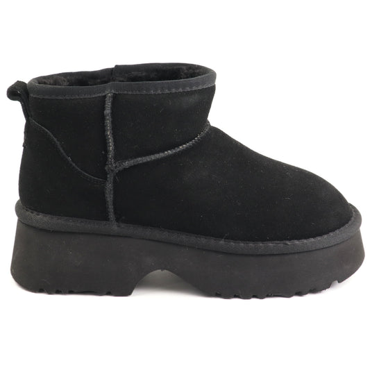 Energy Ghete dama stil UGG I1274 negru velur ID5211-NGV