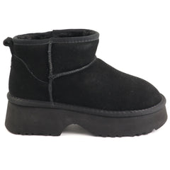 Energy Ghete dama stil UGG I1274 negru velur ID5211-NGV