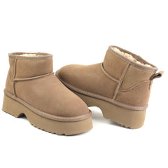 Energy Ghete dama stil UGG I1274 taupe velur ID5211-TPEV