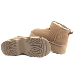 Energy Ghete dama stil UGG I1274 taupe velur ID5211-TPEV