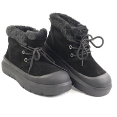 Energy Ghete dama stil UGG I1400 negru velur ID5212-NGV