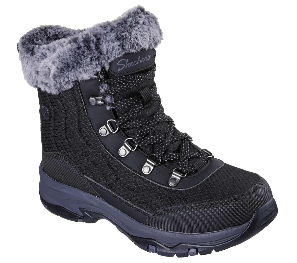 Skechers Ghete dama TREGO STORMIE 167893 BBK ID5223-BBK