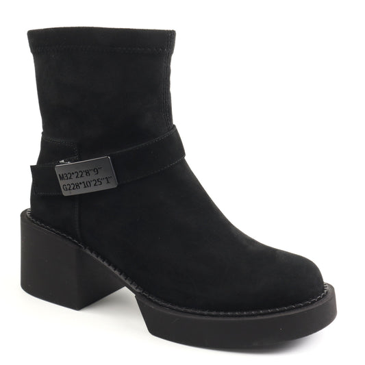 Feeling Ghete dama piele naturala  25 124 01 BLACK ID5228-BLK