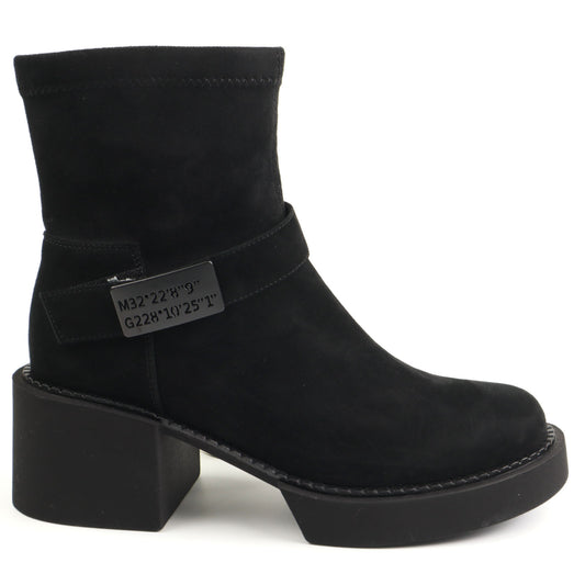 Feeling Ghete dama piele naturala  25 124 01 BLACK ID5228-BLK
