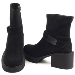 Feeling Ghete dama piele naturala  25 124 01 BLACK ID5228-BLK