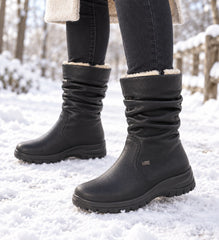 Rieker Cizme dama piele naturala Z7171 02 negru ID5247-NG