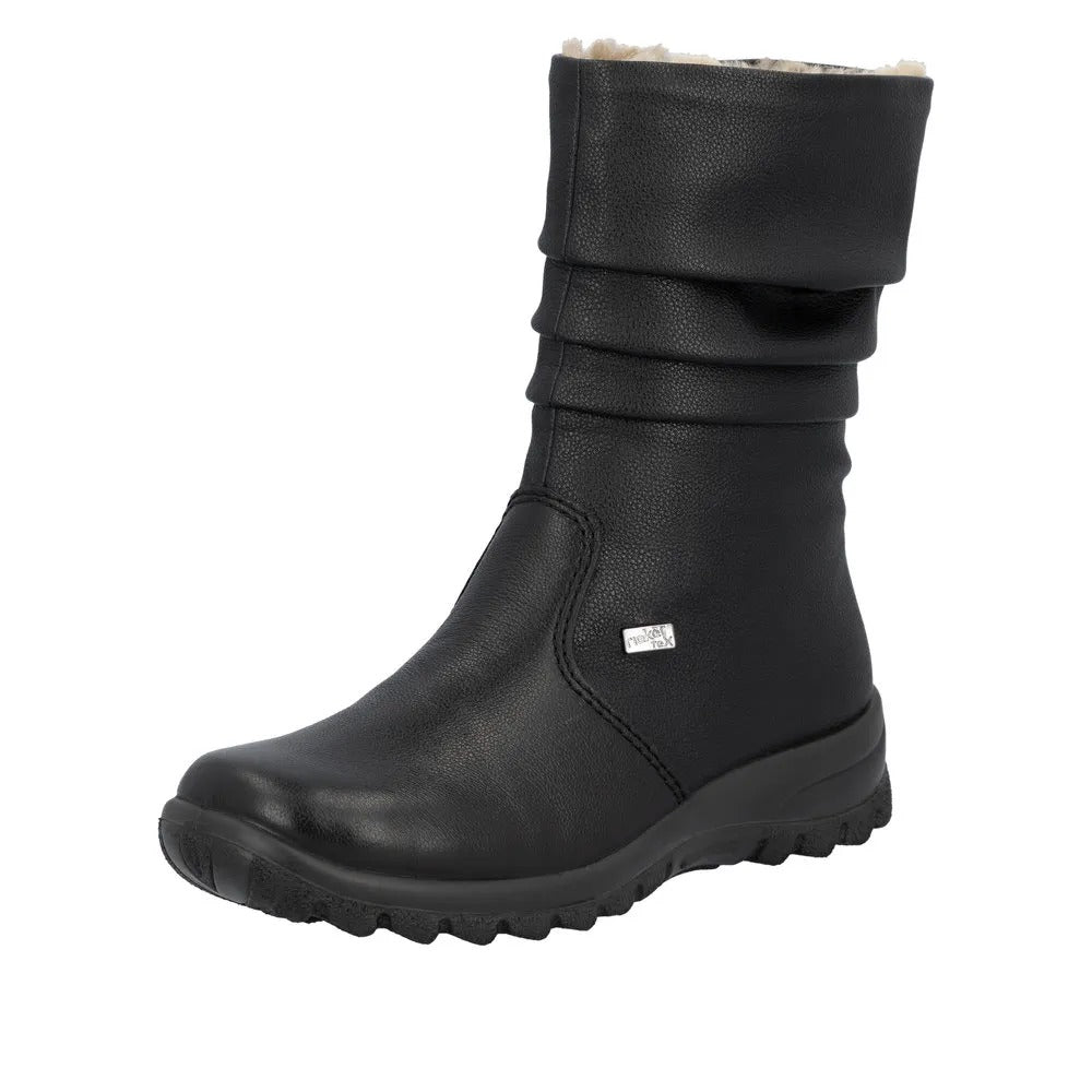 Rieker Cizme dama piele naturala Z7171 02 negru ID5247-NG